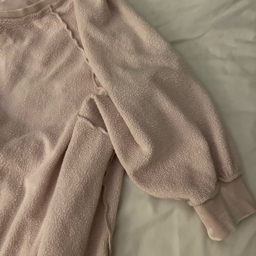 Free People Sweatshirt Slouchy Inside Out Top - Picture 3 of 6